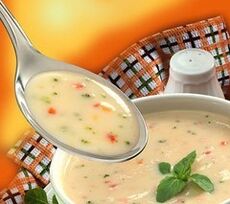 sopa viscosa de cereais para gastrite